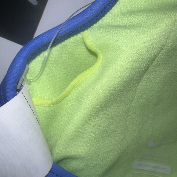 Nike Swim Top NESS57228 Size M Blue Volt Neon Yellow Bikini Sport Bra NWT - Picture 14 of 14